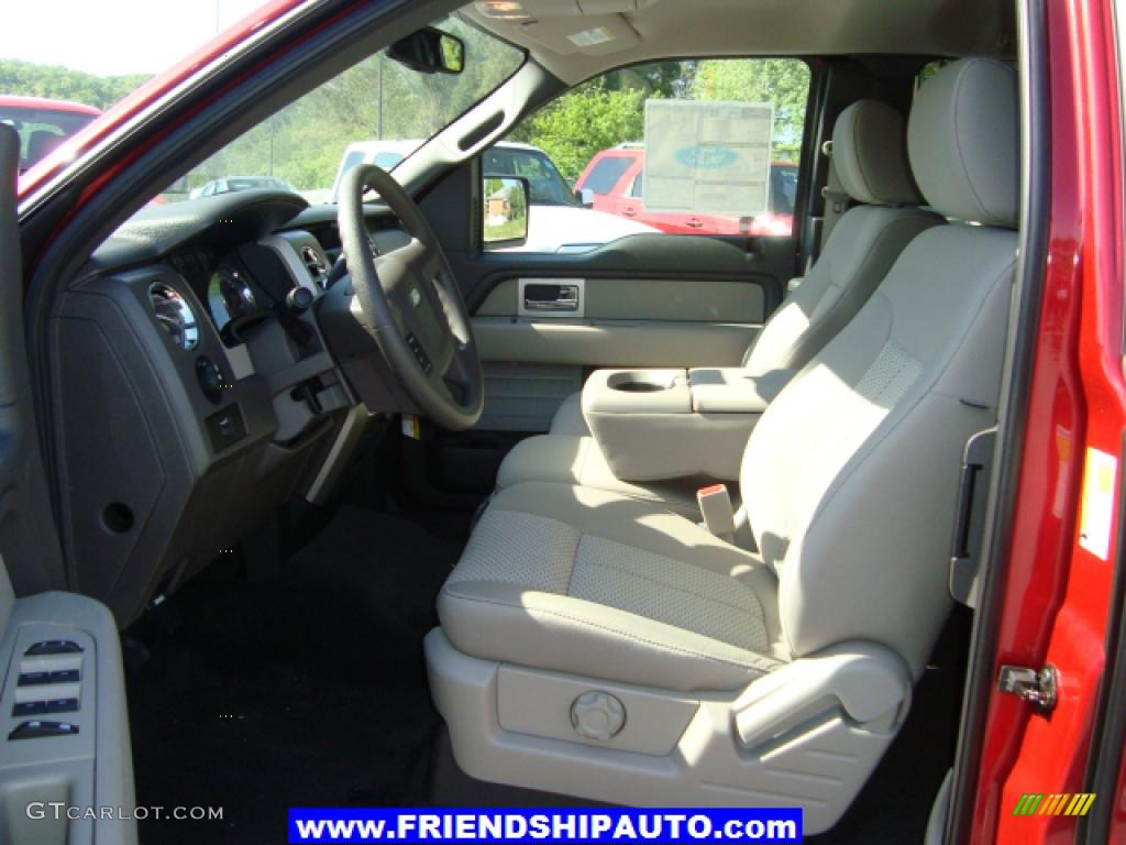 2010 F150 XLT SuperCab 4x4 - Red Candy Metallic / Medium Stone photo #3