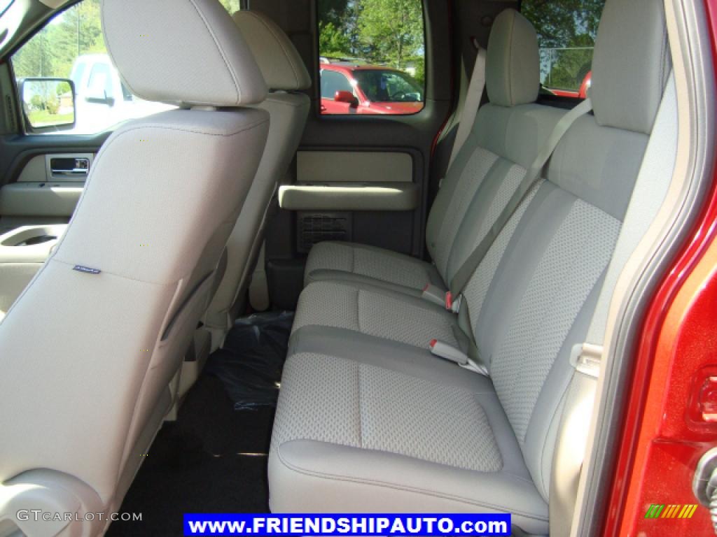 2010 F150 XLT SuperCab 4x4 - Red Candy Metallic / Medium Stone photo #4