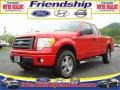 2010 Vermillion Red Ford F150 STX SuperCab 4x4  photo #1