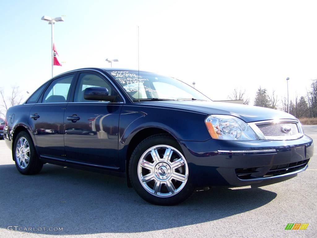 2007 Five Hundred SEL - Dark Blue Pearl Metallic / Pebble photo #8