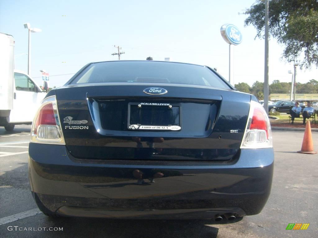 2008 Fusion SE - Dark Blue Ink Metallic / Charcoal Black photo #4