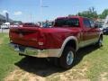 2010 Inferno Red Crystal Pearl Dodge Ram 3500 Laramie Crew Cab 4x4 Dually  photo #4