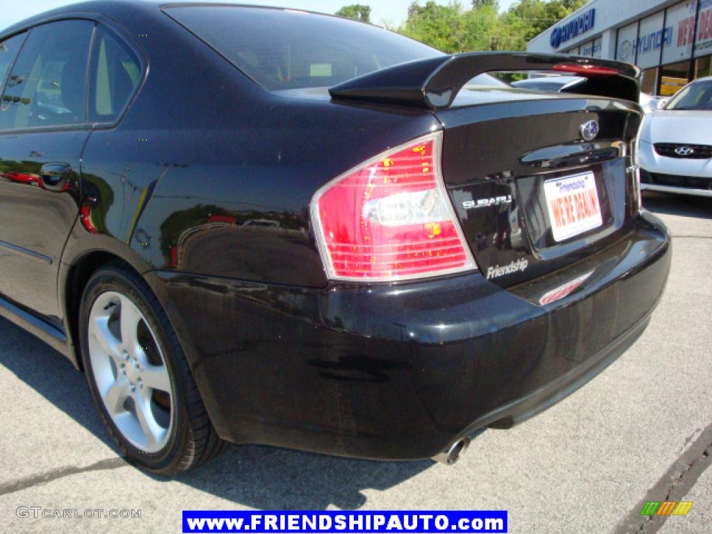 2006 Legacy 2.5i Special Edition Sedan - Obsidian Black Pearl / Off-Black photo #12