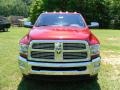 2010 Inferno Red Crystal Pearl Dodge Ram 3500 Laramie Crew Cab 4x4 Dually  photo #6