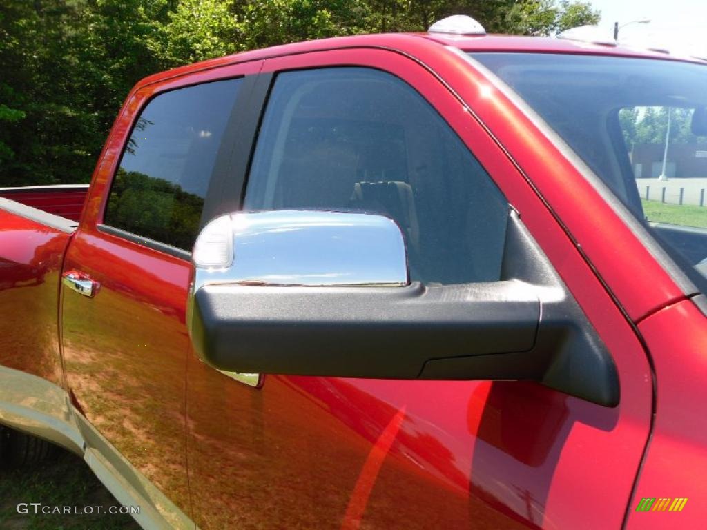 2010 Ram 3500 Laramie Crew Cab 4x4 Dually - Inferno Red Crystal Pearl / Light Pebble Beige/Bark Brown photo #24