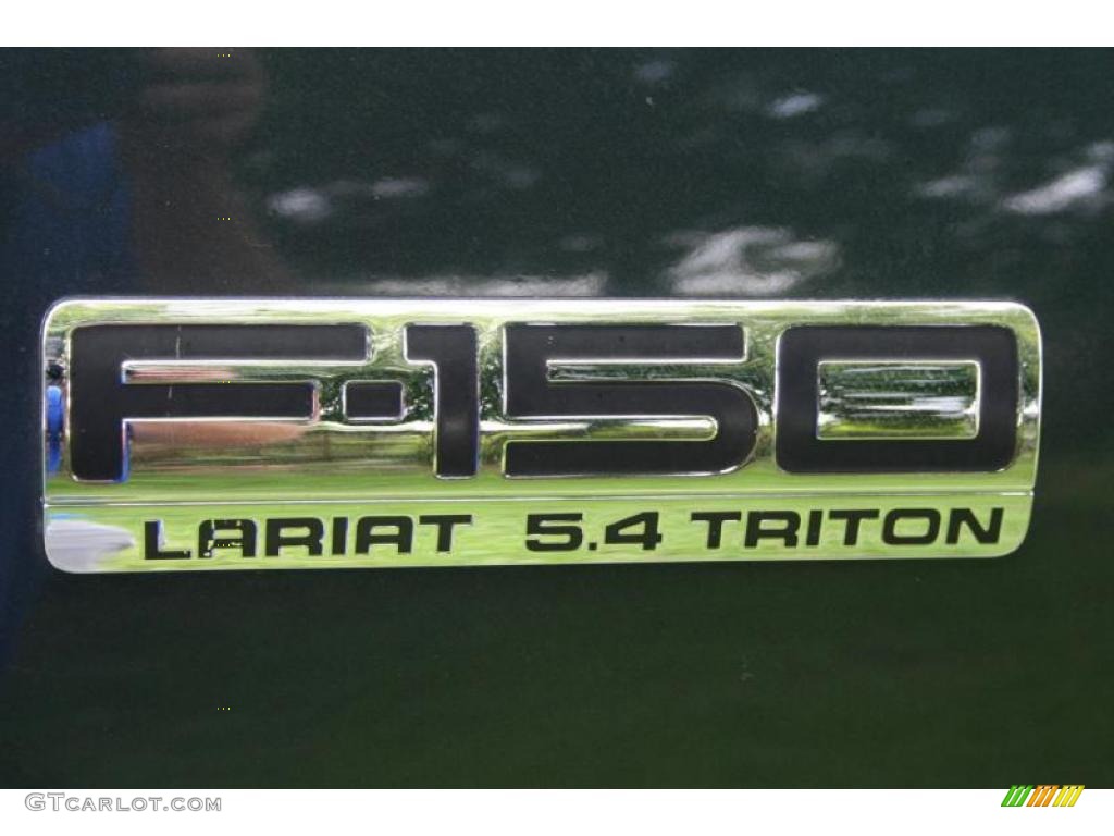 2005 F150 Lariat SuperCrew 4x4 - Aspen Green Metallic / Tan photo #109
