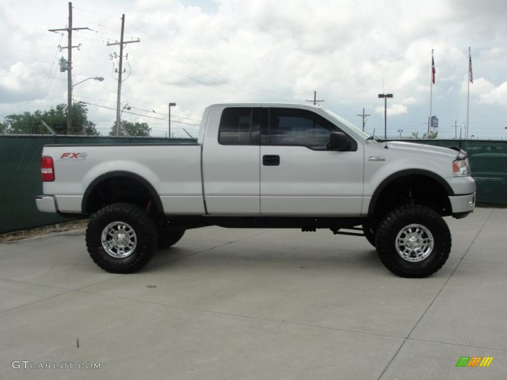 2004 F150 FX4 SuperCab 4x4 - Silver Metallic / Black/Medium Flint photo #2