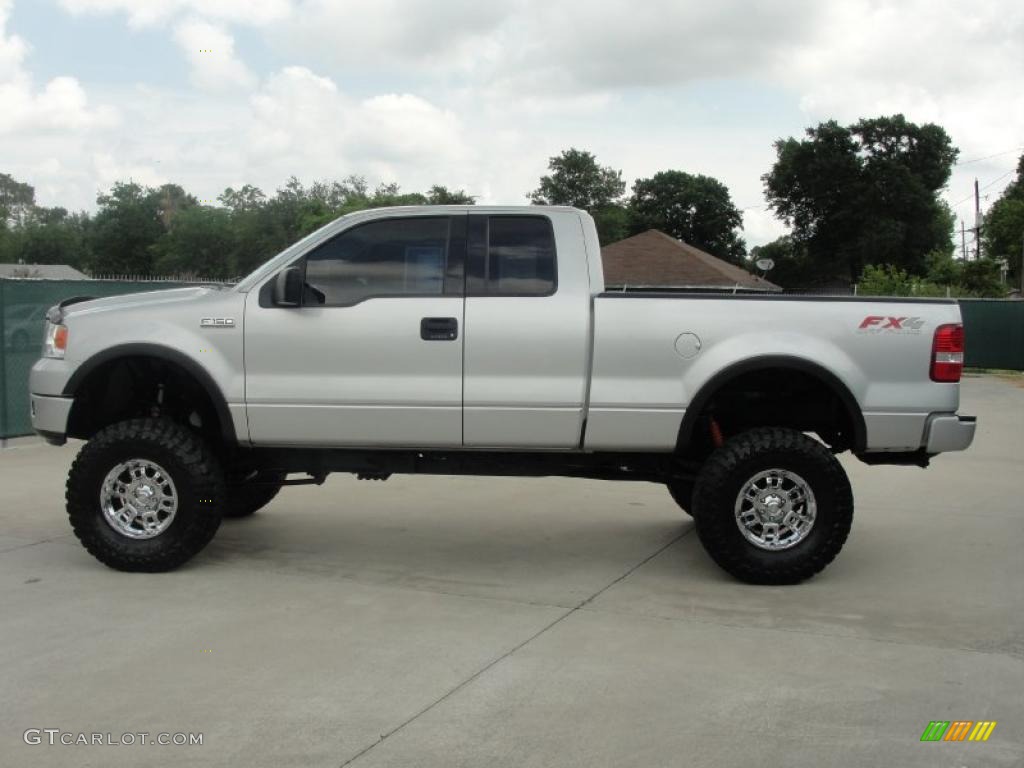 2004 F150 FX4 SuperCab 4x4 - Silver Metallic / Black/Medium Flint photo #6