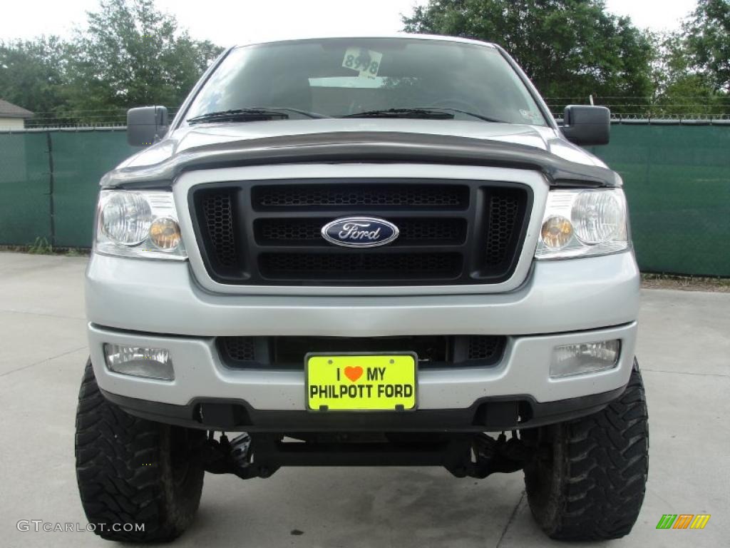 2004 F150 FX4 SuperCab 4x4 - Silver Metallic / Black/Medium Flint photo #8