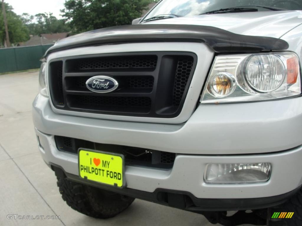 2004 F150 FX4 SuperCab 4x4 - Silver Metallic / Black/Medium Flint photo #12