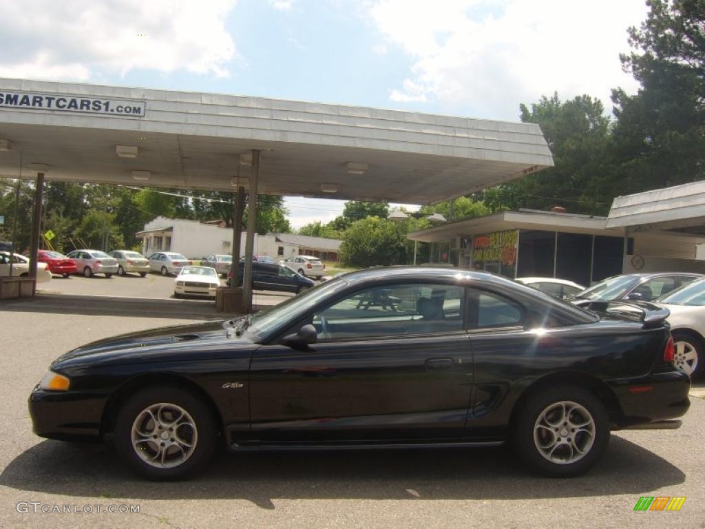 1996 Mustang GT Coupe - Black / Medium Graphite photo #5