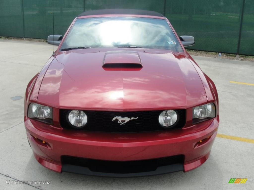 2007 Mustang GT/CS California Special Convertible - Redfire Metallic / Black/Dove Accent photo #8