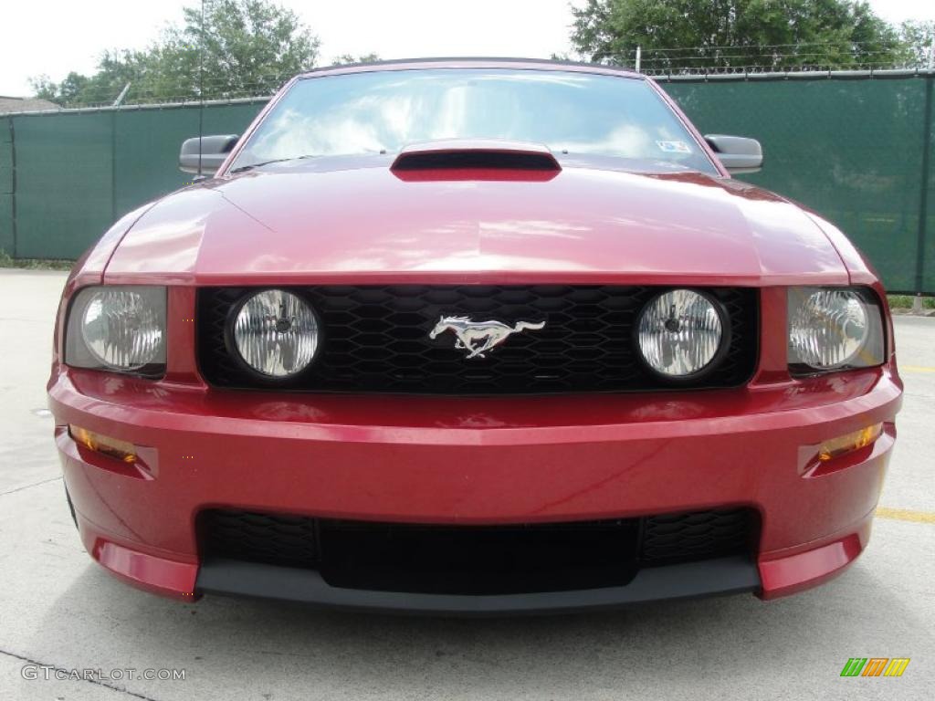 2007 Mustang GT/CS California Special Convertible - Redfire Metallic / Black/Dove Accent photo #9