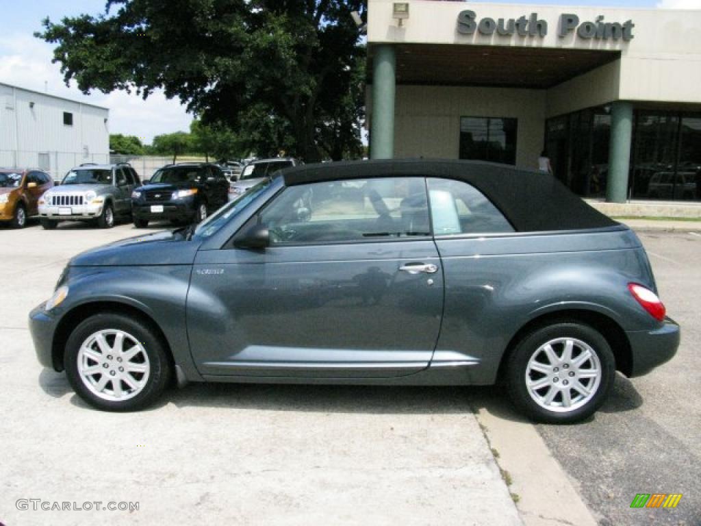 2006 PT Cruiser Touring Convertible - Magnesium Green Pearl / Pastel Slate Gray photo #2