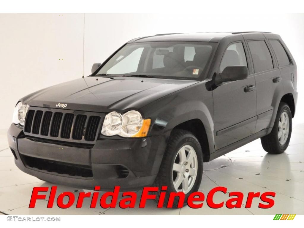 2008 Grand Cherokee Laredo - Black / Dark Slate Gray photo #1
