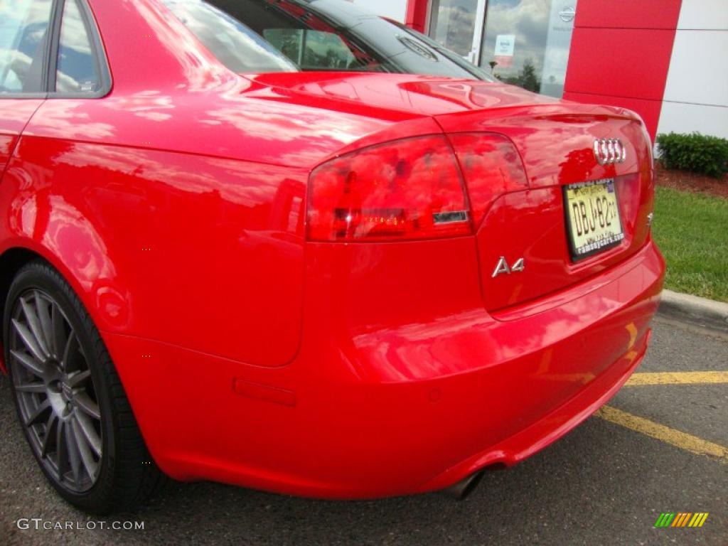 2008 A4 3.2 Quattro S-Line Sedan - Brilliant Red / Black photo #18