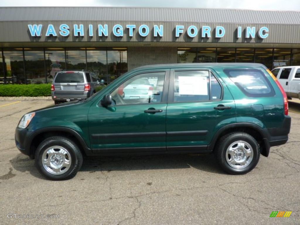 2003 CR-V LX 4WD - Clover Green Pearl / Saddle photo #1