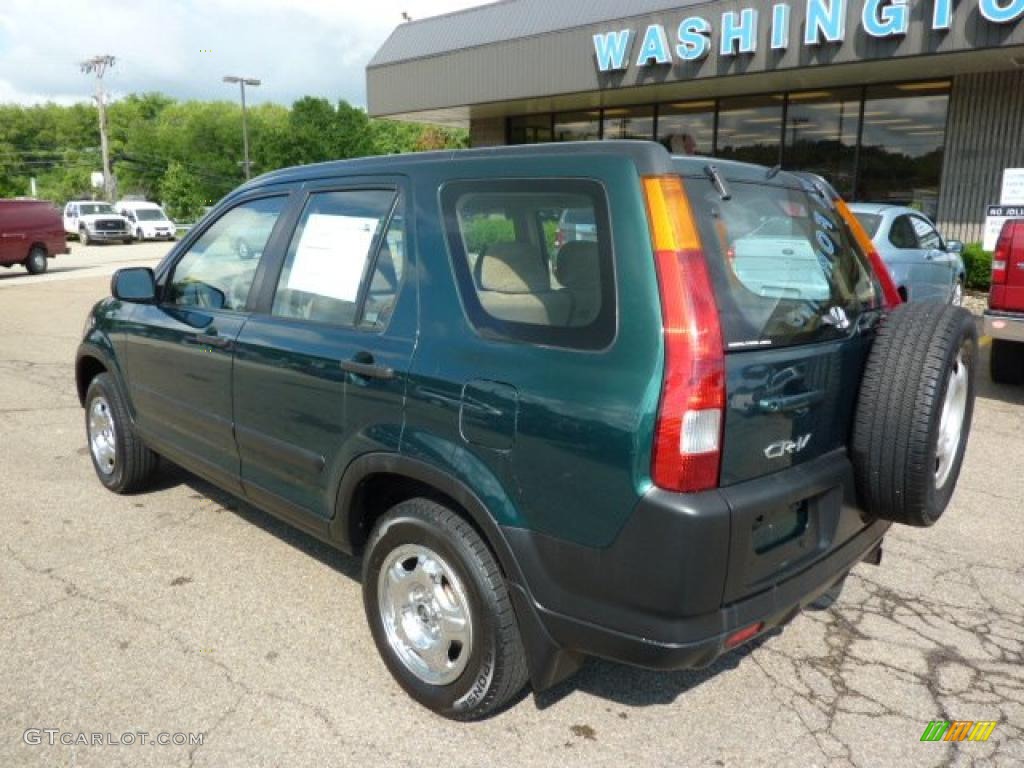 2003 CR-V LX 4WD - Clover Green Pearl / Saddle photo #2