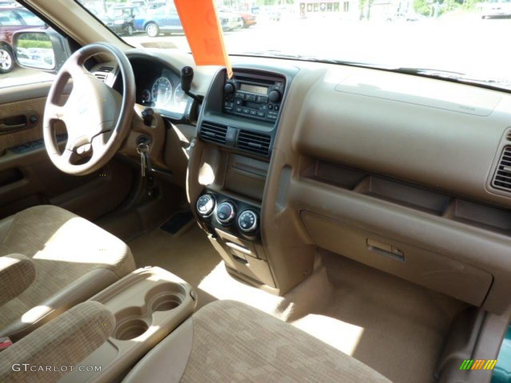 2003 CR-V LX 4WD - Clover Green Pearl / Saddle photo #17