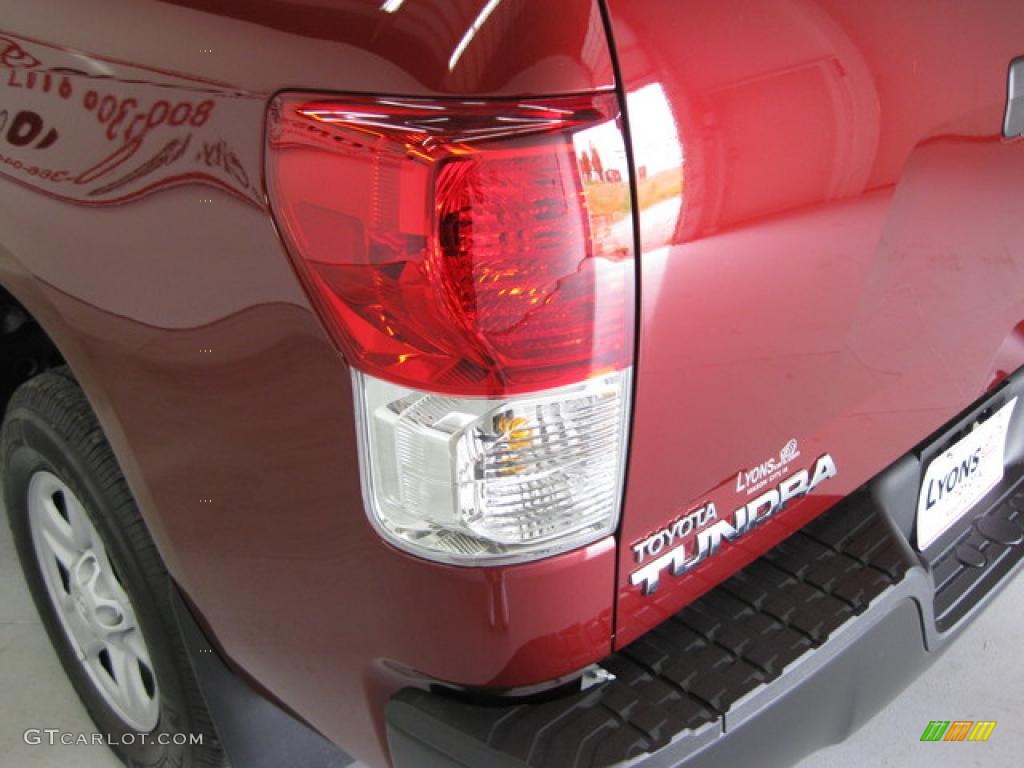 2010 Tundra Double Cab 4x4 - Radiant Red / Graphite Gray photo #10