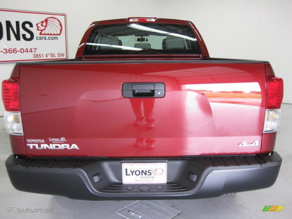 2010 Tundra Double Cab 4x4 - Radiant Red / Graphite Gray photo #11