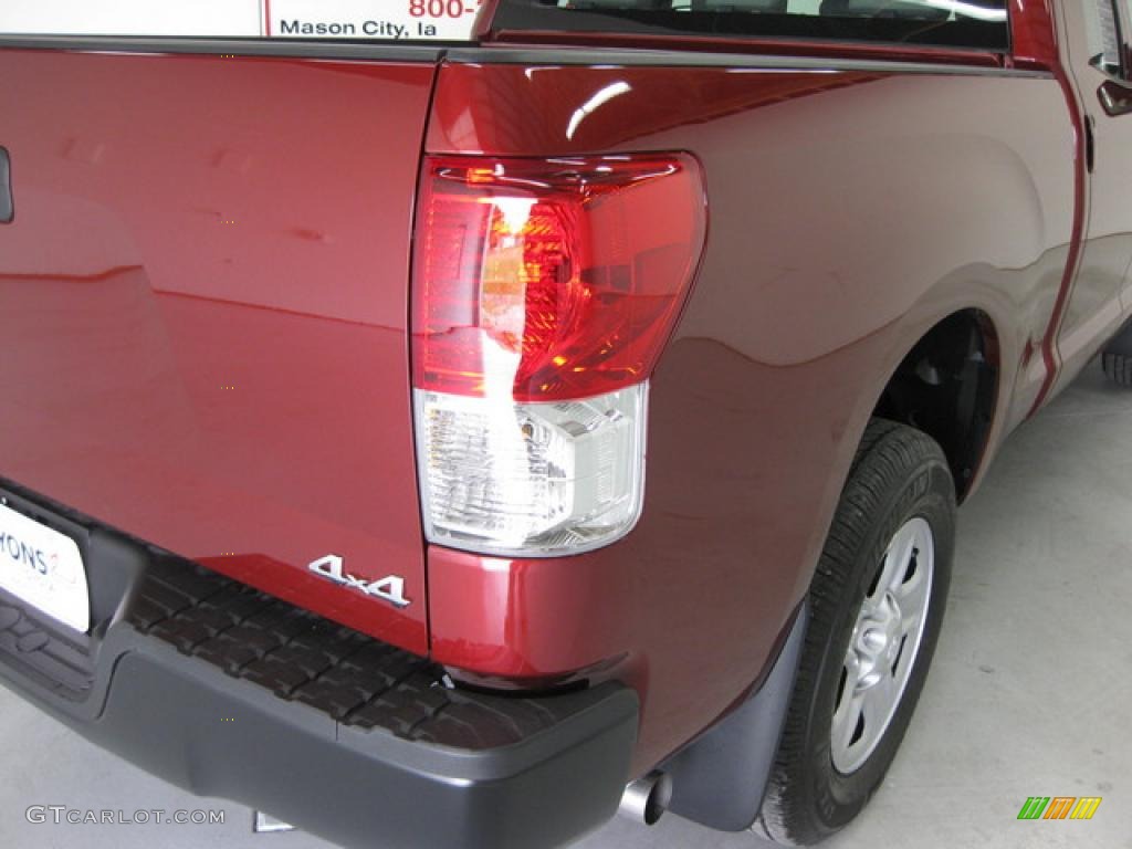 2010 Tundra Double Cab 4x4 - Radiant Red / Graphite Gray photo #12