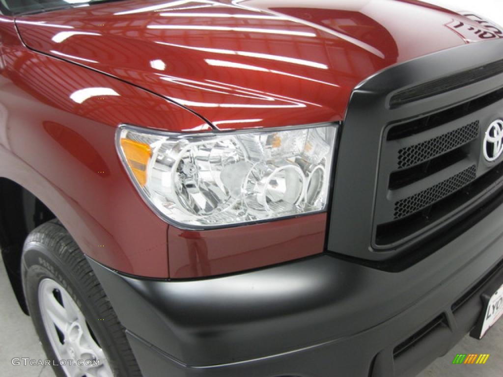 2010 Tundra Double Cab 4x4 - Radiant Red / Graphite Gray photo #14