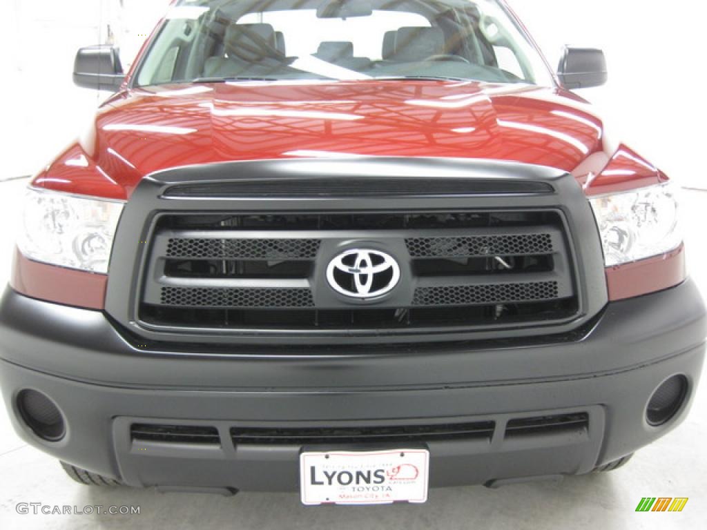 2010 Tundra Double Cab 4x4 - Radiant Red / Graphite Gray photo #15
