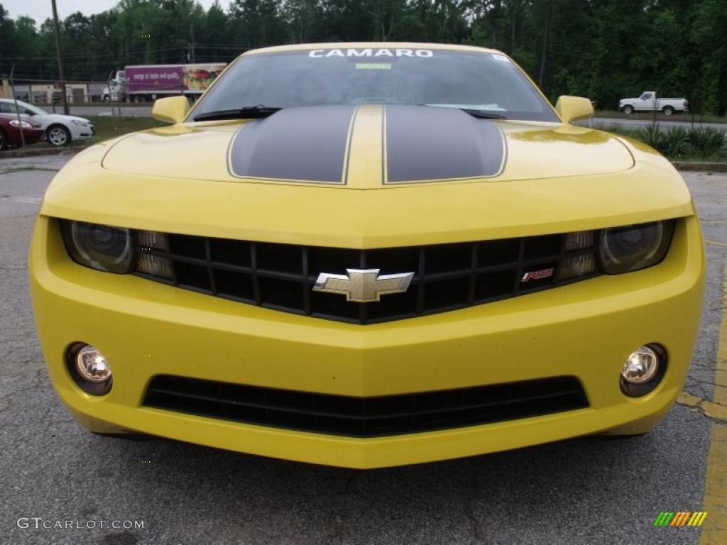 2010 Camaro LT/RS Coupe - Rally Yellow / Gray photo #8