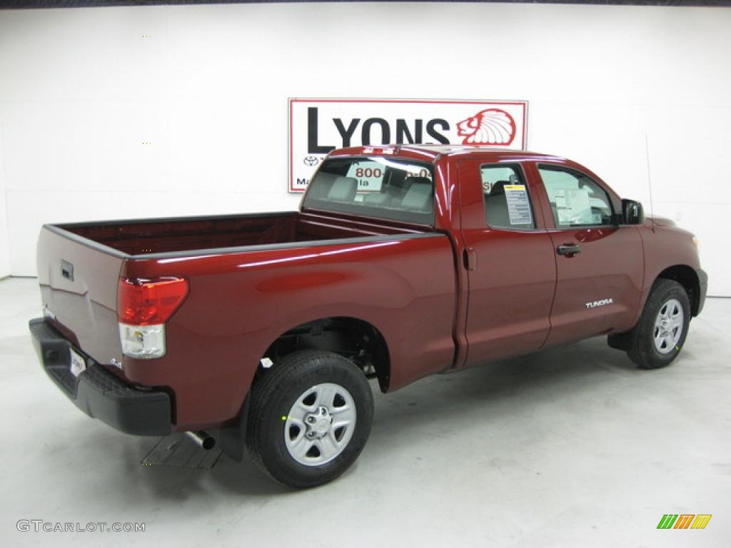 2010 Tundra Double Cab 4x4 - Radiant Red / Graphite Gray photo #19