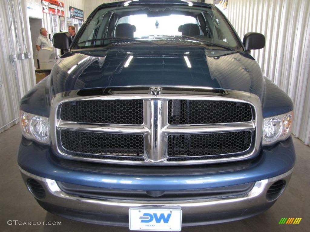 2005 Ram 1500 SLT Quad Cab 4x4 - Atlantic Blue Pearl / Dark Slate Gray photo #3