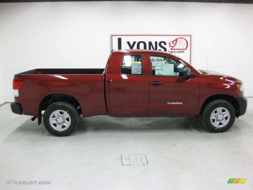 2010 Tundra Double Cab 4x4 - Radiant Red / Graphite Gray photo #20
