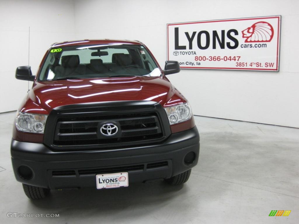 2010 Tundra Double Cab 4x4 - Radiant Red / Graphite Gray photo #21
