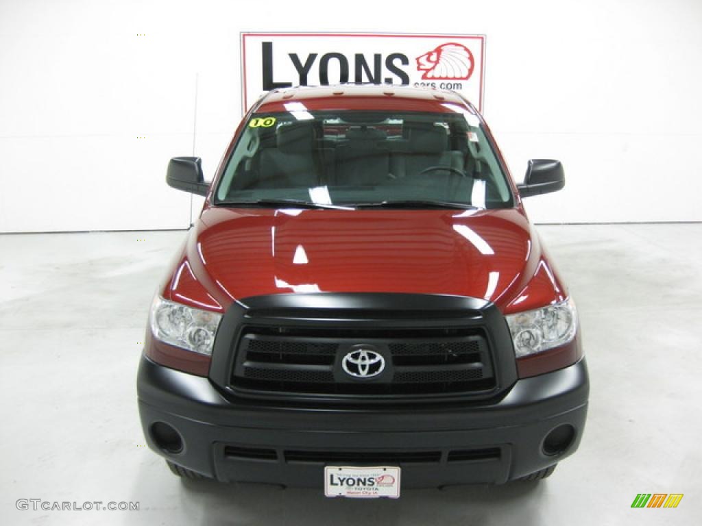 2010 Tundra Double Cab 4x4 - Radiant Red / Graphite Gray photo #24
