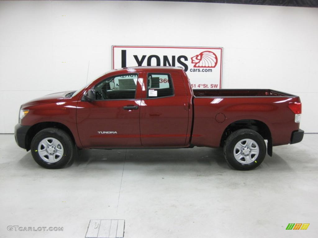 2010 Tundra Double Cab 4x4 - Radiant Red / Graphite Gray photo #28