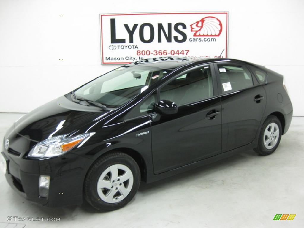 2010 Prius Hybrid II - Black / Dark Gray photo #1