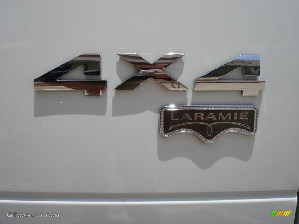 2008 Ram 1500 Laramie Mega Cab 4x4 - Bright White / Medium Slate Gray photo #22