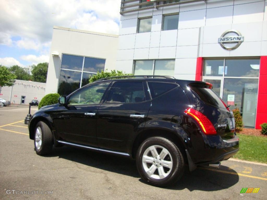 2007 Murano SL AWD - Super Black / Cafe Latte photo #6