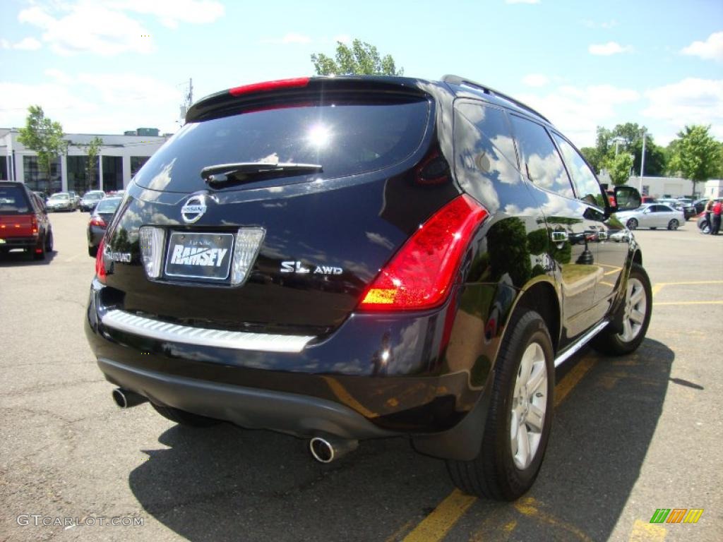 2007 Murano SL AWD - Super Black / Cafe Latte photo #9