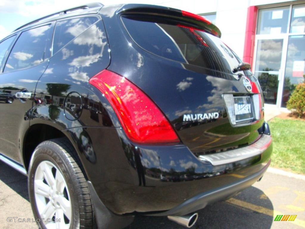 2007 Murano SL AWD - Super Black / Cafe Latte photo #16