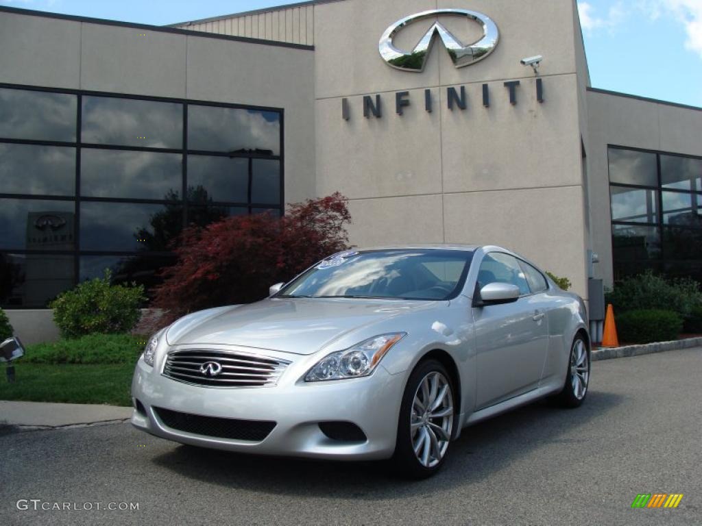 2008 G 37 S Sport Coupe - Liquid Platinum Silver / Graphite photo #1