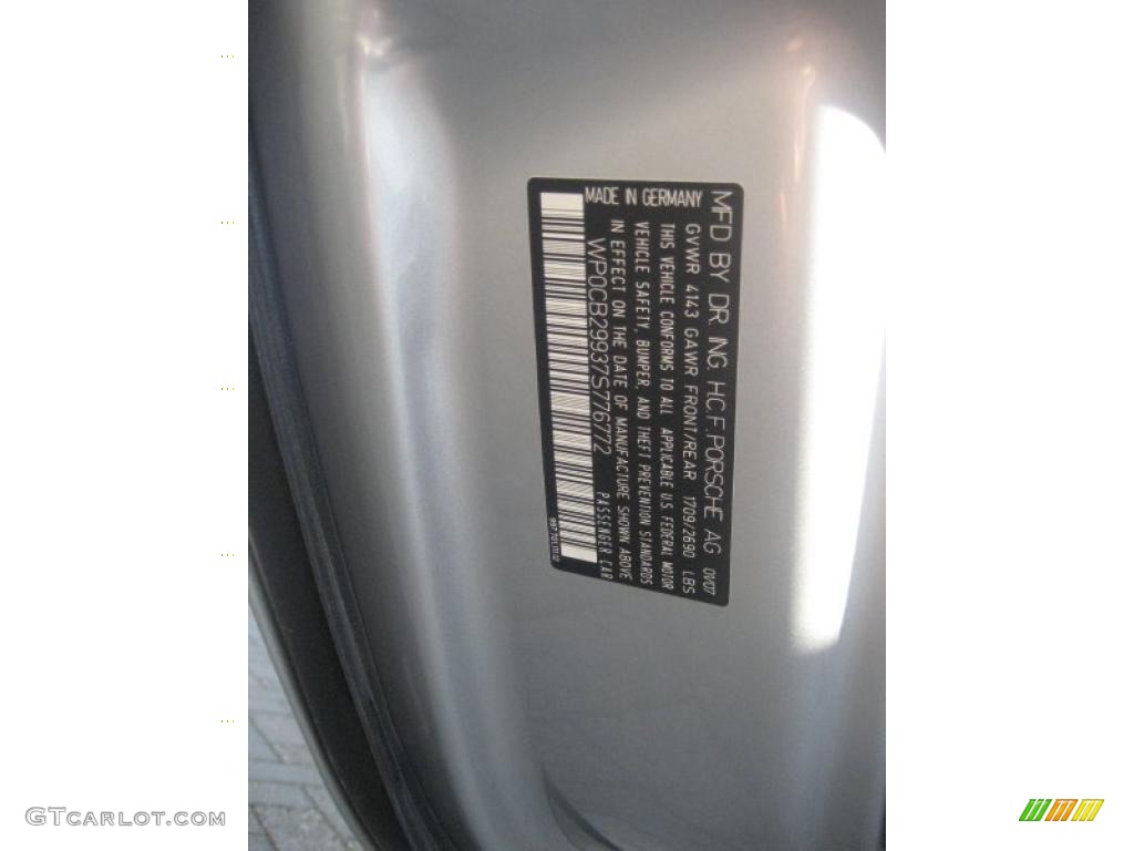 2007 911 Carrera S Cabriolet - Arctic Silver Metallic / Black photo #34