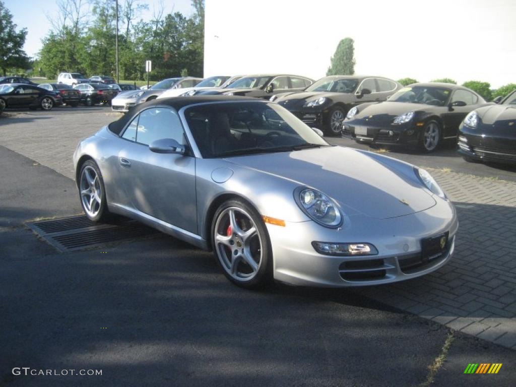 2007 911 Carrera S Cabriolet - Arctic Silver Metallic / Black photo #47