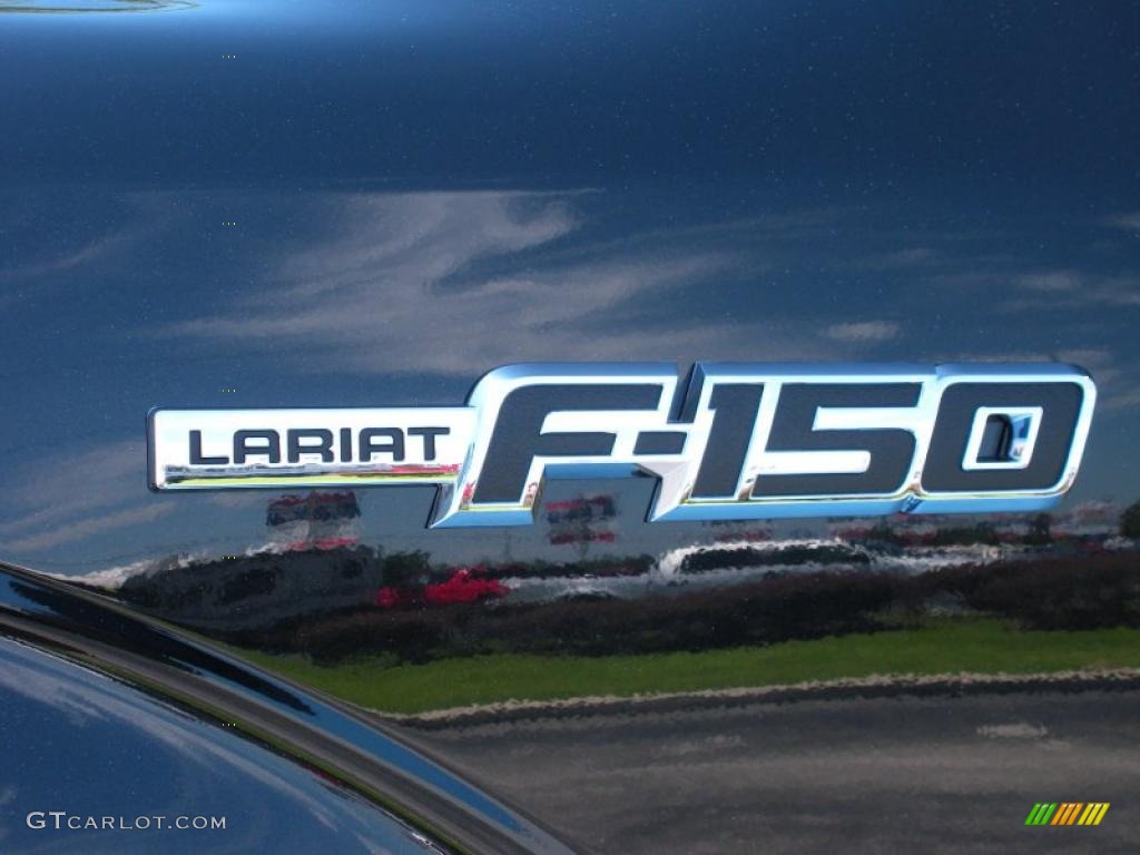 2010 F150 Lariat SuperCrew 4x4 - Tuxedo Black / Tan photo #4