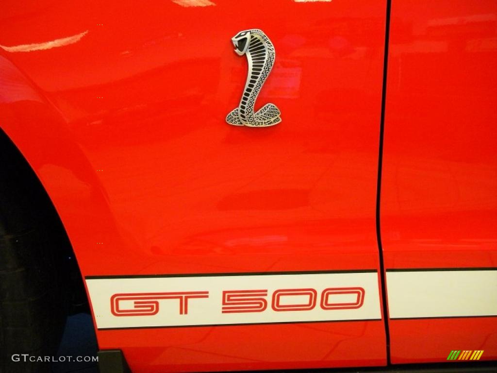 2011 Mustang Shelby GT500 SVT Performance Package Coupe - Race Red / Charcoal Black/White photo #6