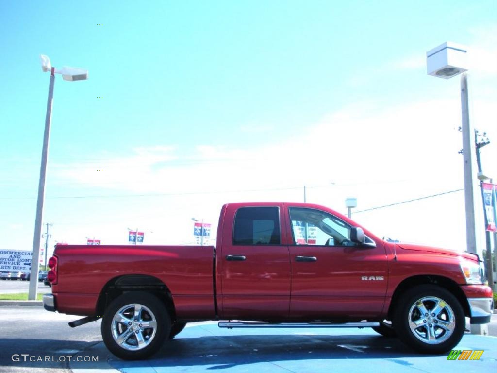 2008 Ram 1500 Big Horn Edition Quad Cab - Sunburst Orange Pearl / Medium Slate Gray photo #6