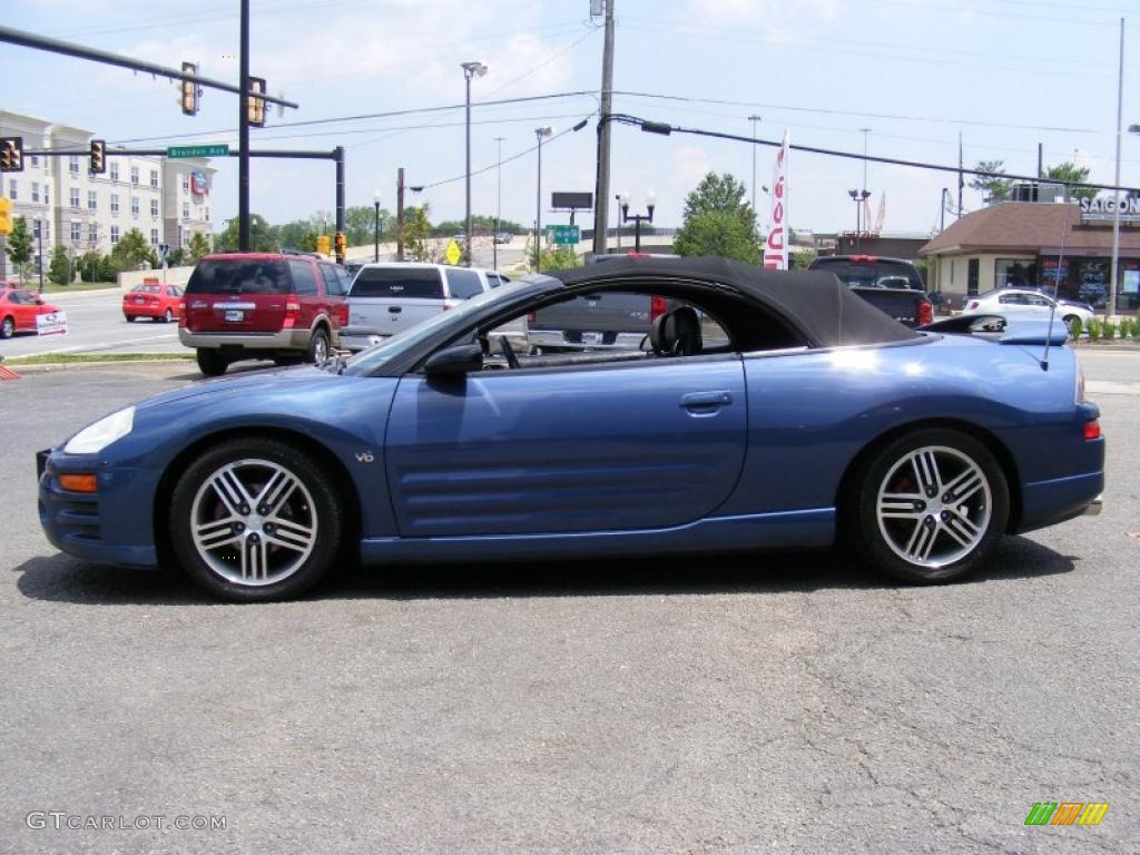 2003 Eclipse Spyder GTS - Flash Blue Pearl / Midnight photo #28