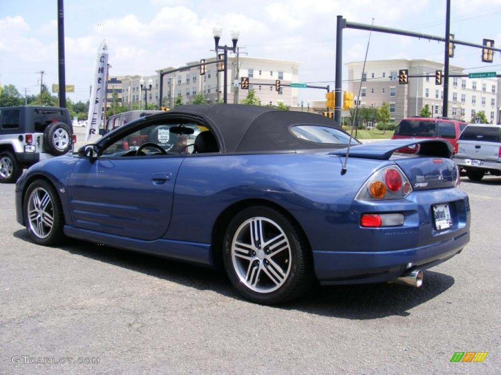 2003 Eclipse Spyder GTS - Flash Blue Pearl / Midnight photo #29