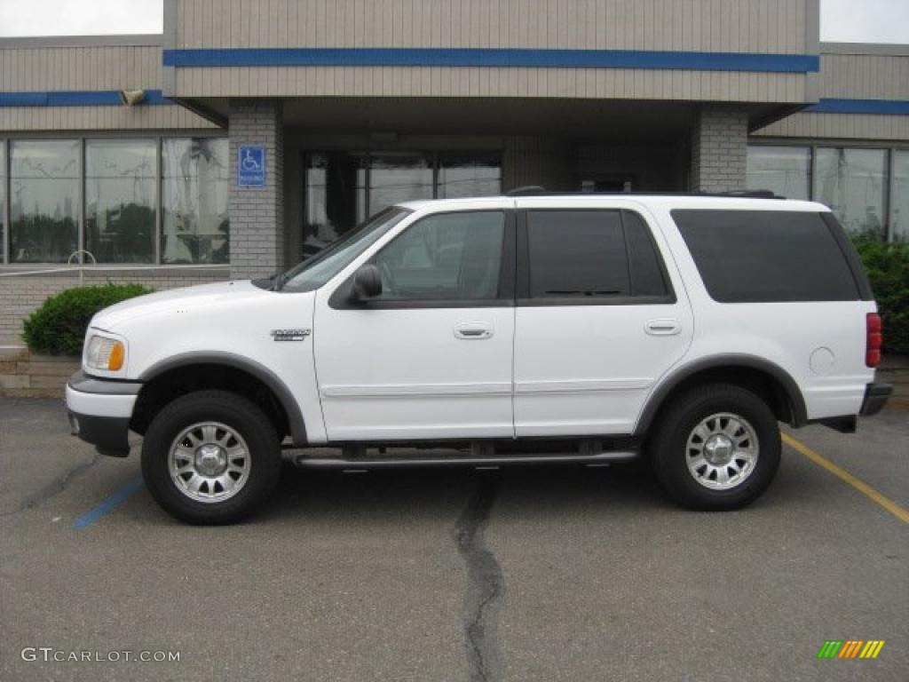 2000 Expedition XLT 4x4 - Oxford White / Medium Graphite photo #2