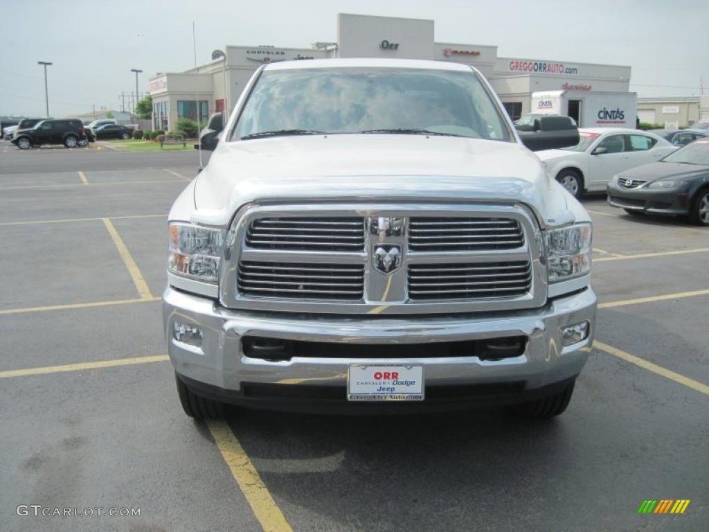 2010 Ram 2500 Big Horn Edition Crew Cab 4x4 - Bright White / Light Pebble Beige/Bark Brown photo #2